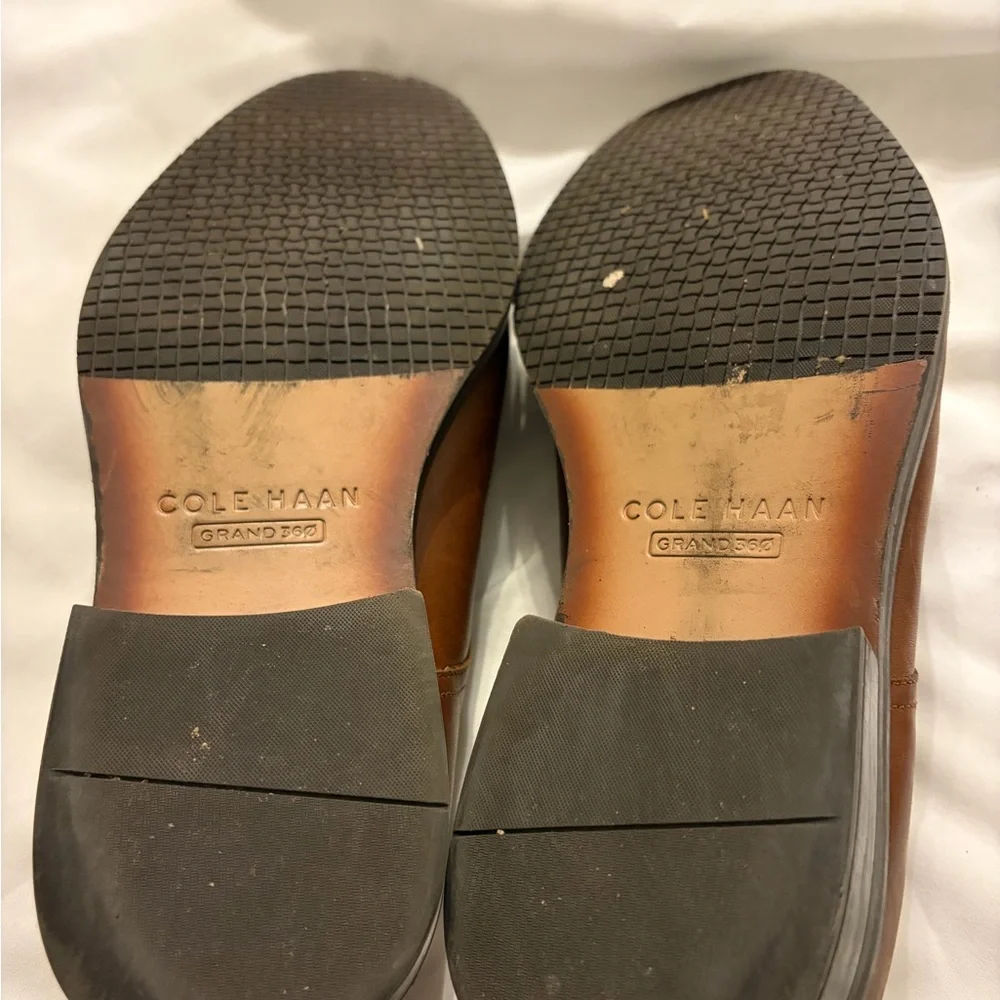 Cole Haan Tan‎ Leather Oxfords